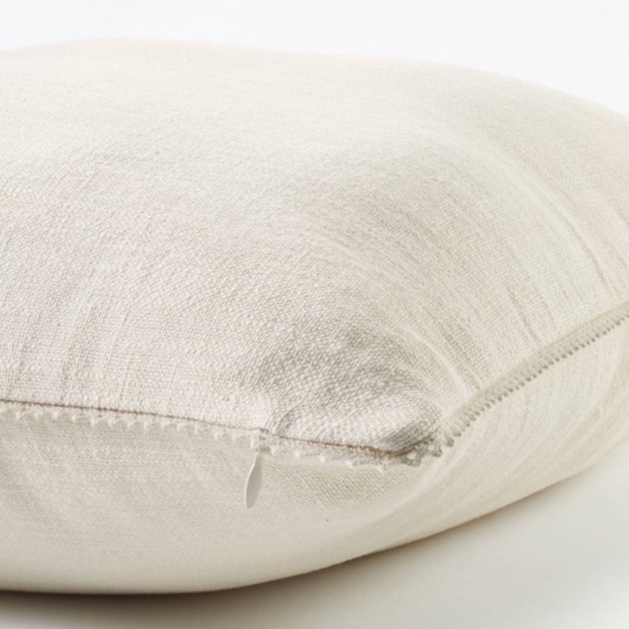 Studio McGee Oversized Square Throw Pillow Lace Trim Cream - Picture 4 of 4